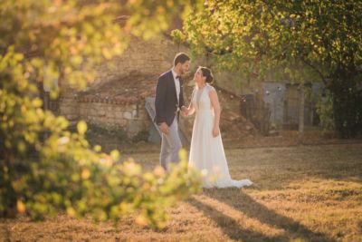 Les mariés à l'heure dorée Photo mariage toulouse
