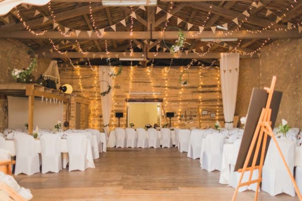 Salle de réception de mariage champètre