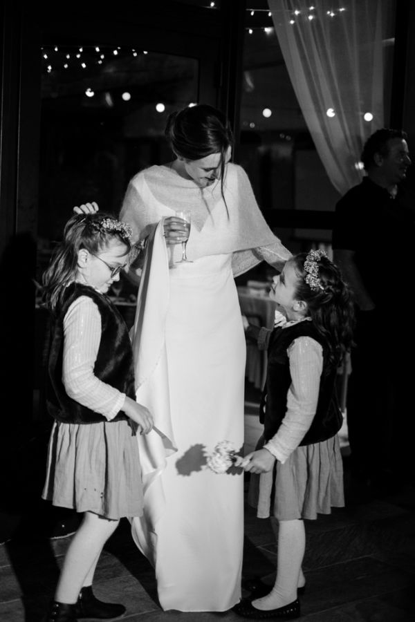La mariée avec ses deux nièces